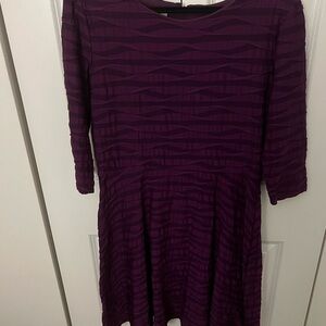 Donna Morgan Purple Textured Dress